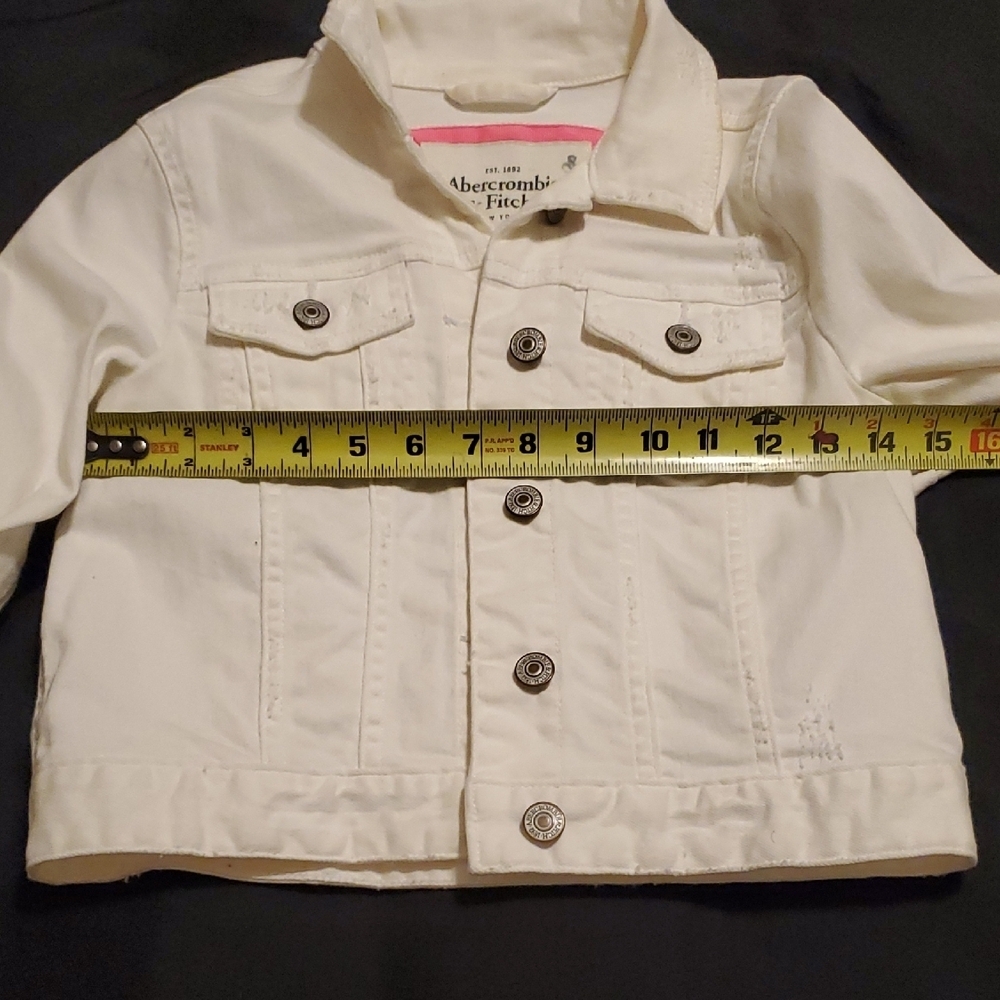 Abercrombie & Fitch White Jean Jacket - Picture 11 of 13
